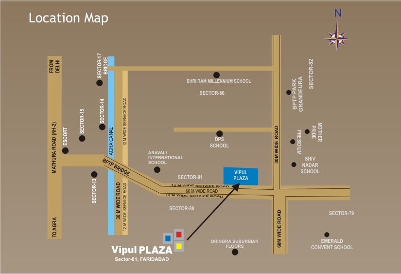 Location MapVipul Plaza